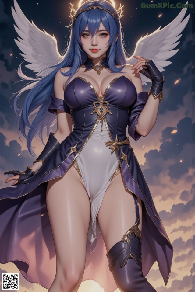 Hentai - Captivating Grace of the Cosmic Maiden Set.2 20250125 Part 5 No.674626 An illustration of a woman dressed as an angel.